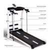 3-In-1 Exotic Manual Treadmill With Situp & Rope