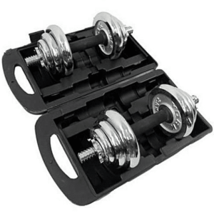 20kg Adjustable Chrome Dumbells