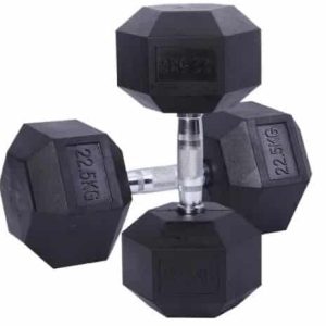 22.5kg Hex Dumbbells