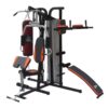 American Fitness 3-Station Multigym with Punching Bag