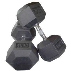 40kg Hex Dumbbells