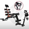 Six Pack Complete Home Gym with Bicycle & Twister