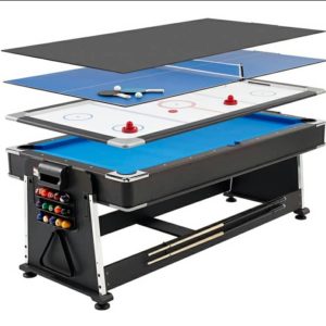 7Feet 4-n-1 Game Table [ snooker , table tennis , air hockey , and dining table