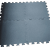 15mm Heavy Duty Interlocking Gym Rubber Floor tiles(Grey)
