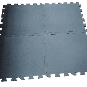 15mm Heavy Duty Interlocking Gym Rubber Floor tiles(Grey)
