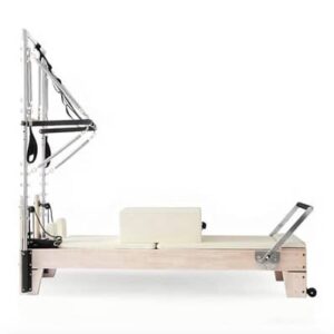 Pilates Reformer with Half Trapeze Tower (Oak Wood)
